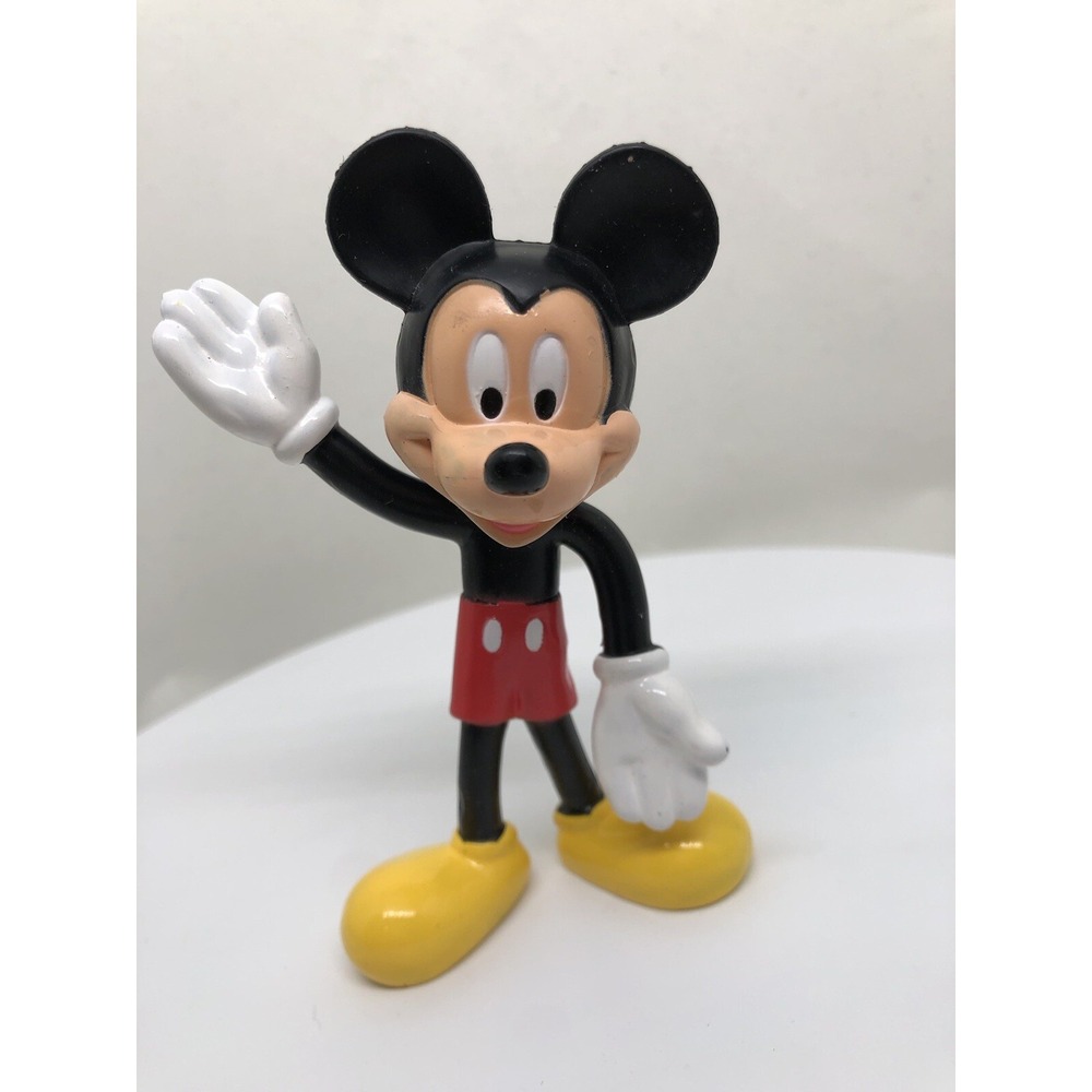 Mickey Mouse 4" Walt Disney‎ World Resort Bendy Figure Souvenir Toy, Disneyland